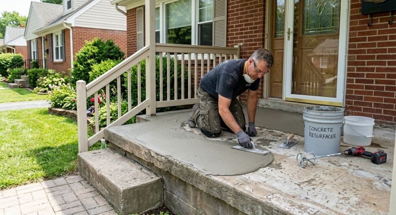 Basement Concrete Resurfacing in West Des Moines, IA