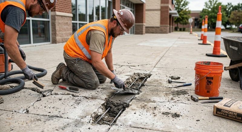 Cracked Concrete Repair in West Des Moines, IA